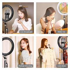 10.2 Rgbw Led Ring Light Kit With 1.1M Tripod Remote Ball Head And Phone Clamp-1915197736005799939