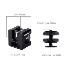 Aluminum 4-Head Hot Shoe Mount Adapter For Microphone And Flash Light-1915197891048247299