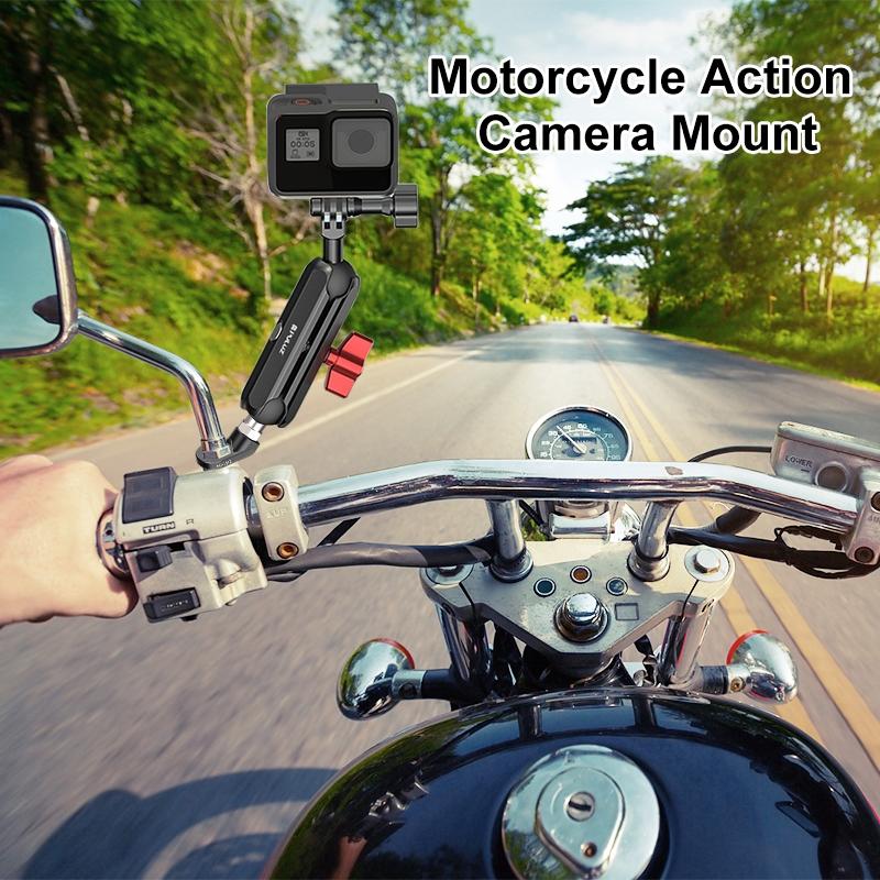 Adjustable Cnc Metal Motorcycle Rearview Arm Mount-1915198391890087937