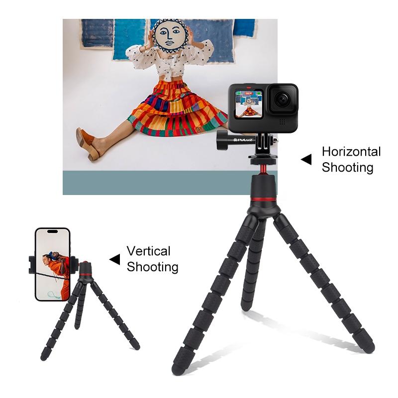 Flexible Mini Octopus Tripod With Remote For Slr Gopro Cellphone-1915198231025946629