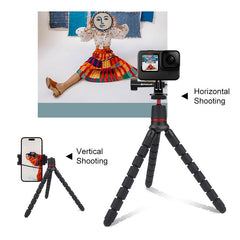 Flexible Mini Octopus Tripod With Remote For Slr Gopro Cellphone-1915198231025946629
