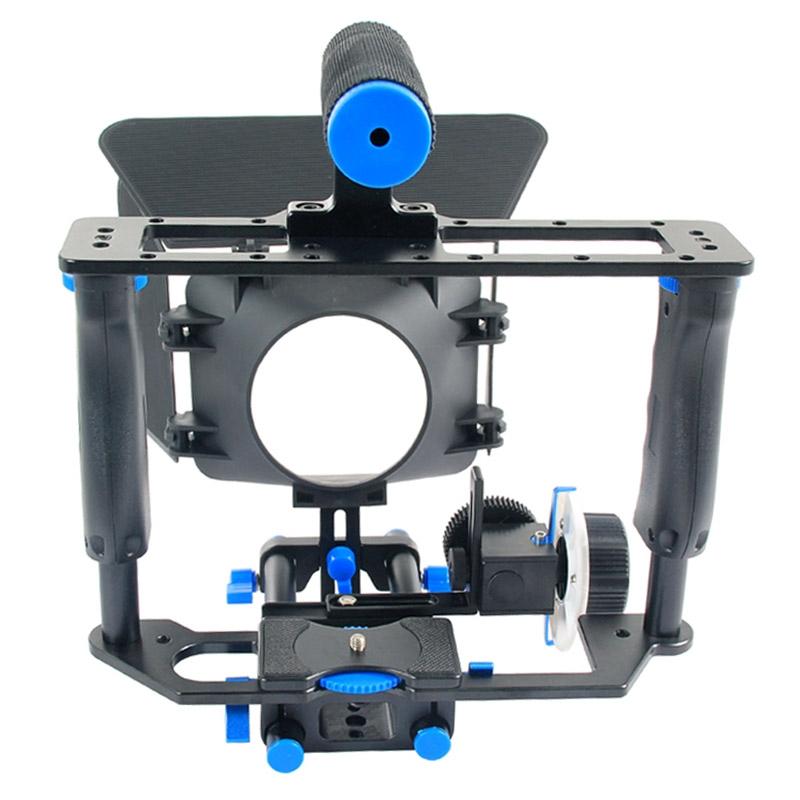 Large Handle Camera Cage & Matte Box Kit For Dslr / Video Camera-1915198432709054468
