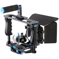 Large Handle Camera Cage & Matte Box Kit For Dslr / Video Camera-1915198432709054470