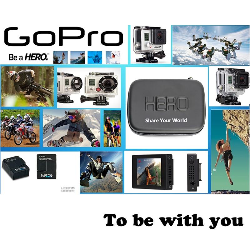 Portable Waterproof Travel Case For Action Cameras - Shockproof Fits Gopro Insta360 Dji - 22X16X7Cm-1922443395704426505