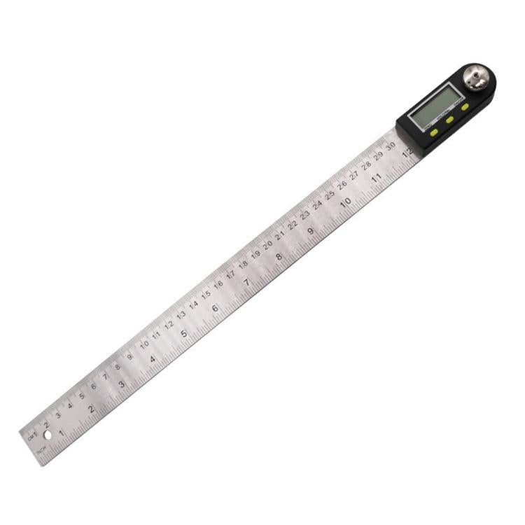 2-In-1 Digital Angle Finder Protractor - 300Mm Goniometer Ruler-1915198424450469888