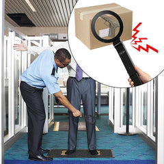 Portable Hand-Held Metal Detector - Folding Black-1915198297832820742