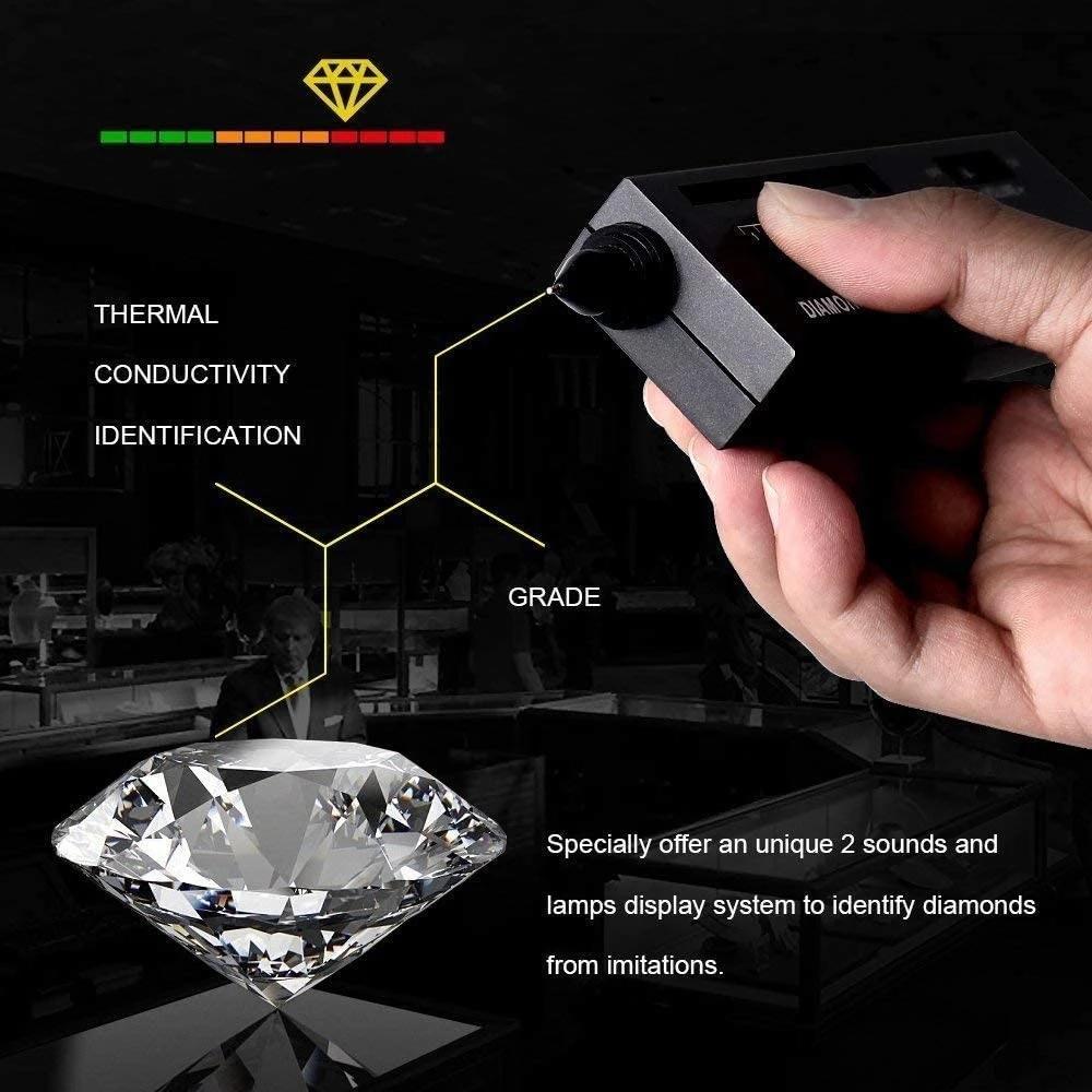 Led Diamond Selector With Battery Indicator - Black-1969996460057563143