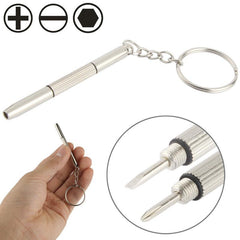 Versatile 3-In-1 Mini Screwdriver Keychain For Watch Phone Camera And Glasses-1915197725465513988