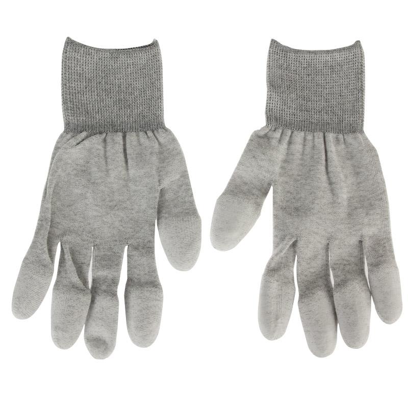 Universal Size Esd Safe Pu Fingertip Coating Gloves For Electronics Repair - Pair-1915197738044231680