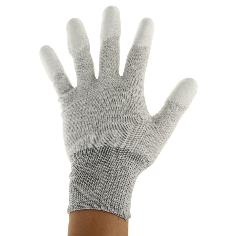 Universal Size Esd Safe Pu Fingertip Coating Gloves For Electronics Repair - Pair-1915197738044231682