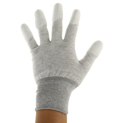 Universal Size Esd Safe Pu Fingertip Coating Gloves For Electronics Repair - Pair-1915197738044231682