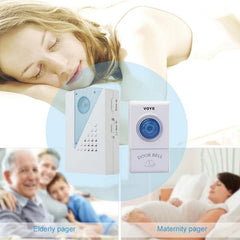 2 Remote Control Wireless Doorbell - White-1915197716821053445
