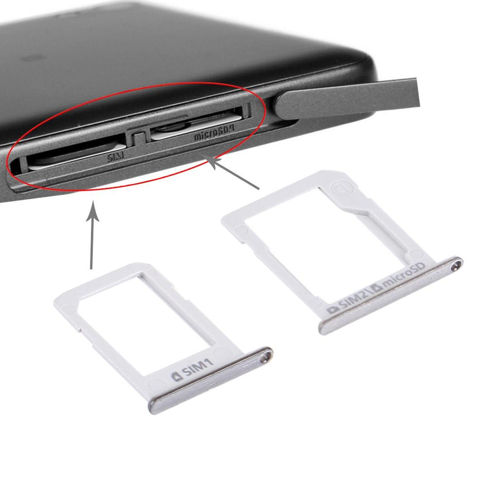 Silver Replacement Sim Card Tray For Galaxy E5 Dual Sim-1915197546653945859