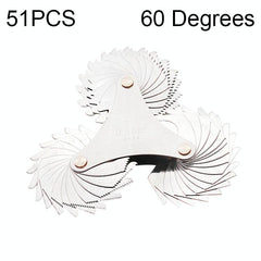 60 Degree Stainless Steel Thread Gauge - 51 Pieces-1915197544279969800
