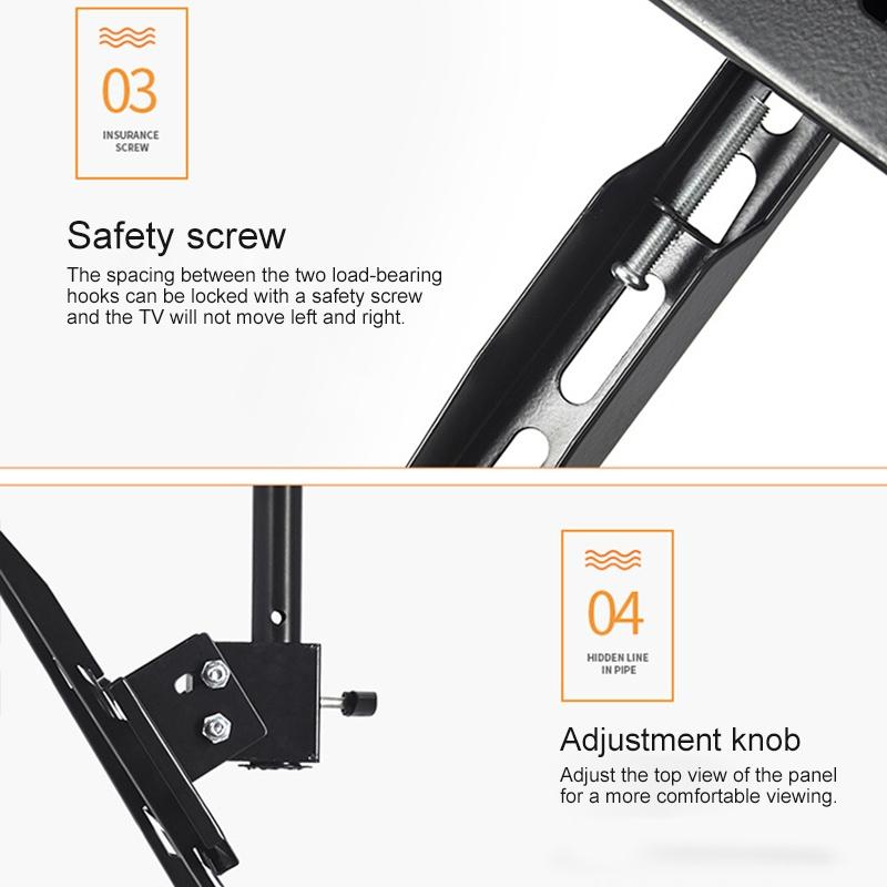 Adjustable Single Screen Tv Wall / Ceiling Mount - 32-70 Inch 0.5-2M Range-1964932284880654340