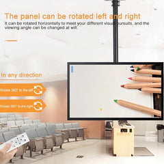 Adjustable Single Screen Tv Wall / Ceiling Mount - 32-70 Inch 0.5-2M Range-1964932284880654344