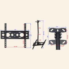 Adjustable Single Screen Tv Wall / Ceiling Mount - 32-70 Inch 0.5-3M Range-1964932265943371781