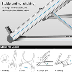 Foldable Aluminum Laptop Stand - Universal-1964932359031754756