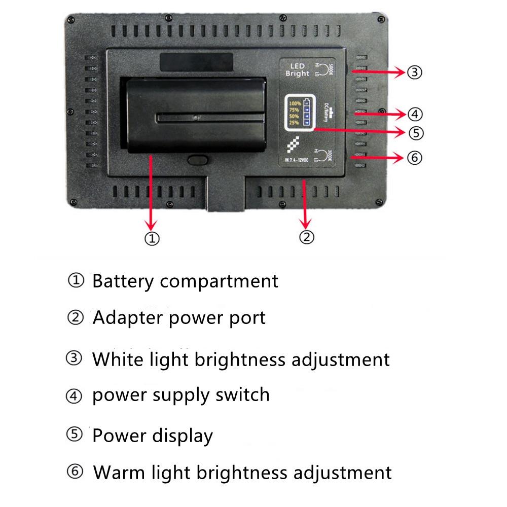 Portable 520 Led Fill Light For Outdoor Photography - No Battery-1915197763247804420