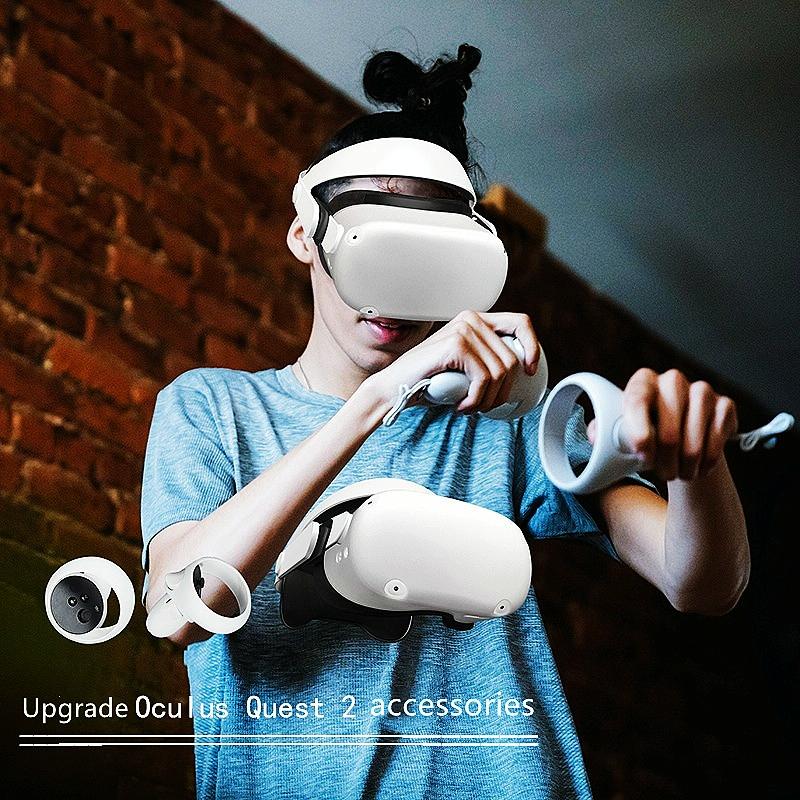 Silicone Cover For Oculus Quest 2 - Non-Slip-1915197752338419717