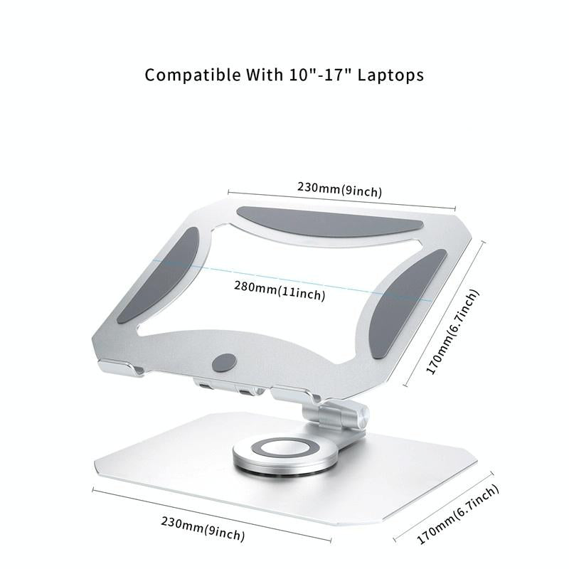 360 Degree Rotating Aluminum Laptop Stand - Heat Dissipation-1964932361418313731