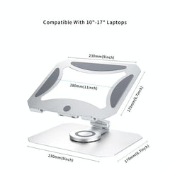 360 Degree Rotating Aluminum Laptop Stand - Heat Dissipation-1964932361418313731