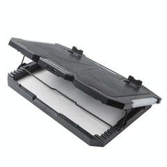 5-Fan Laptop Cooling Pad With Adjustable Stand And Phone Holder-1922443477405274115