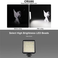 Mini Led Camera Light For Live Streaming And Photography-1922443444572262402