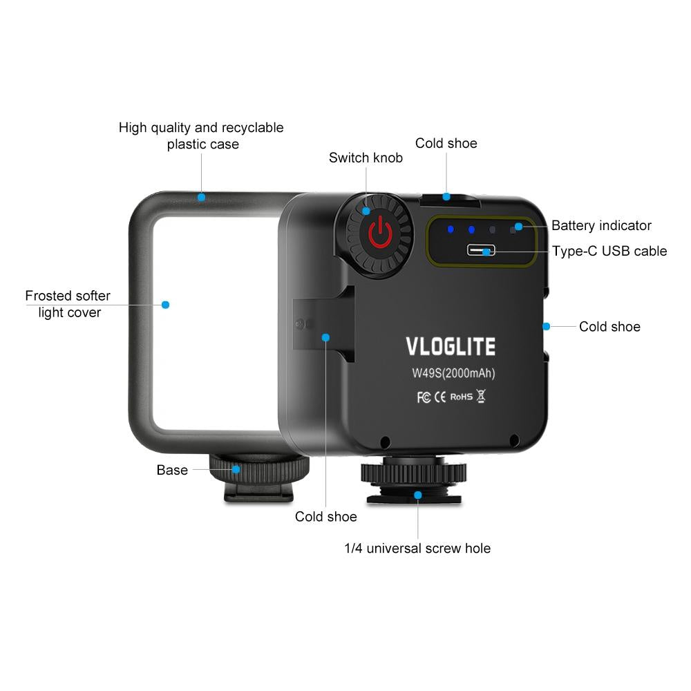 Adjustable Mini Beauty Video Light For Live Streaming And Photography-1915197605122543617