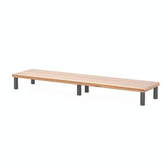 Aluminum Alloy Desktop Monitor Stand With Wooden Plate Riser-1964932360696893446