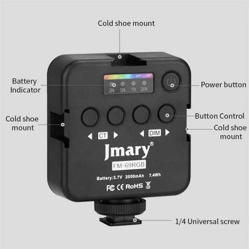 Portable Mini Video Light For Photography - Rgb-1915197733732487172