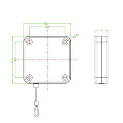 Telescopic Anti-Theft Cable Box With Wire Rope - 4M-1964932302979076100