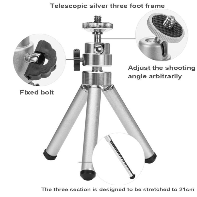 Compact Telescopic Tripod For Dslr And Action Cameras-1964932362269757443