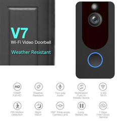 1080P Full Hd Wifi Security Doorbell With Intercom And Weather Resistance-1915197884018593795