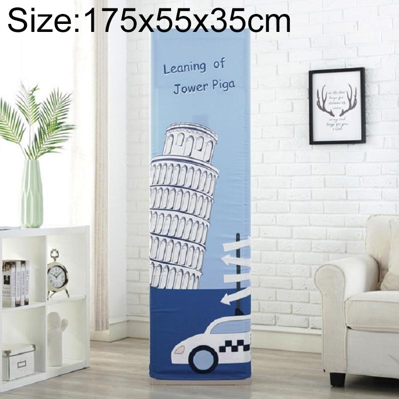 Vertical Cabinet Air Conditioning Cover - All-Inclusive Fabric - 175X55X35Cm - Tall Building-1964932297966882823