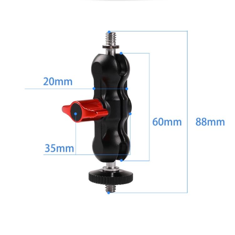 Double Ball Gimbal Arm For Slr Camera With Hot Shoe Mount-1915197754221662213