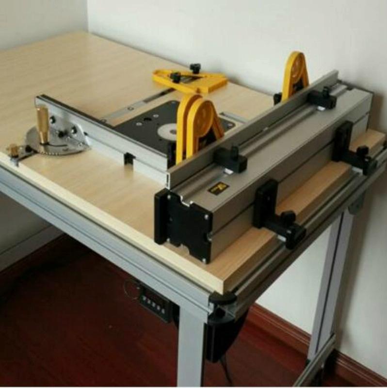 Table Saw Measuring Tool - Woodworking Pusher Slide Ruler-1915197857040830468