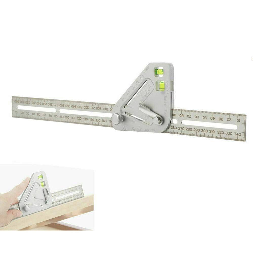 Woodworking Triangle Ruler - Multifunctional Measuring Tool-1915197598348742657