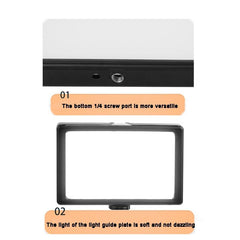 6 Three-Colour Temperature Flat-Panel Live Fill Light With 42Cm Bracket-1915197796701573124