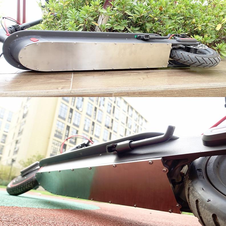 Stainless Steel Scooter Chassis Cover For Xiaomi M365 - Waterproof Protection-1964932340018974729