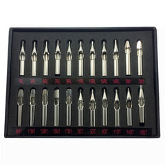 22-Piece Stainless Steel Tattoo Nozzle Set For Tattoo Supply-1915197699116896262