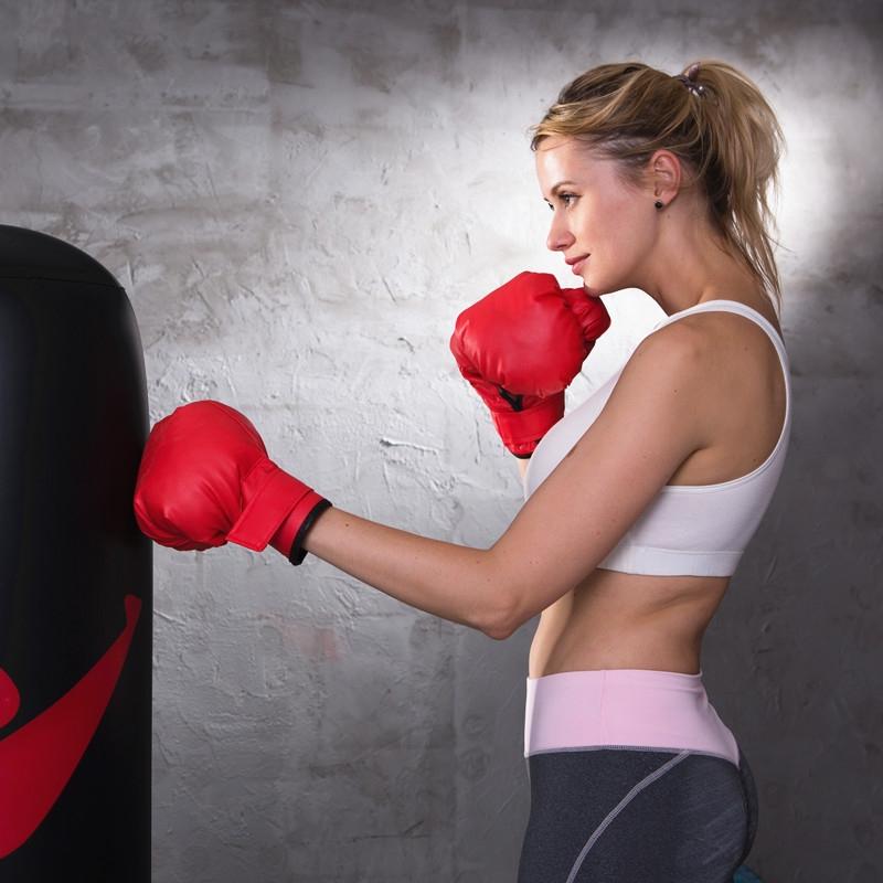 Adult Fitness Boxing Gloves For Sanda Muay Thai Training - Solid Colour-1915198090873278469