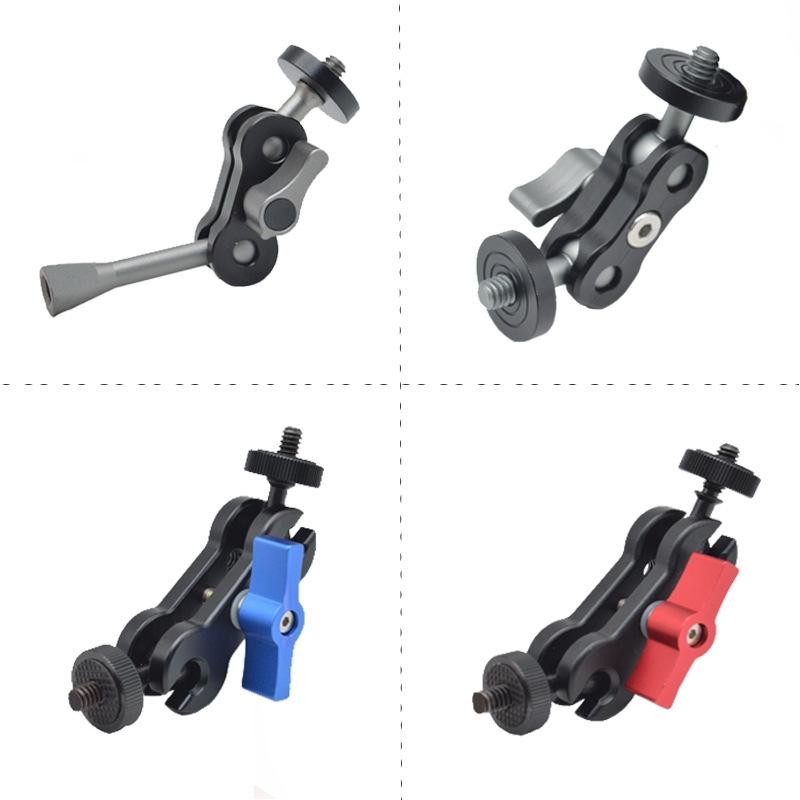 Yj Magic Arm Bracket Mount With 1 / 4 Inch Ball Head - Red-1915197795673968643