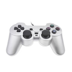 Silver Fuel Injection Gamepad For Ps2 With Dual Motor Vibration-1915198219827154945