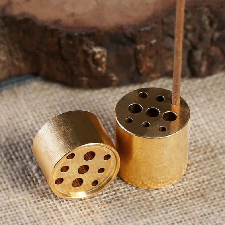Medium Copper Nine-Hole Incense Stick Plate Burner - Set Of 5-1915198137023205382