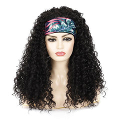 Floral Design Volume Hairband Wig In 1B C Colour-1915197842021027840