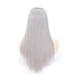 14 Long U-Shaped Half Wig For Straight Hair In Grandma Gray - Us 0906-1915197544430964739