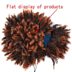 Gradient Small Curly Headscarf Wig In 3.Tja1 1Btbug Colour-1915197953430130693