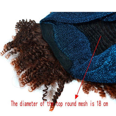 Gradient Small Curly Headscarf Wig In 5.Tjb0 1Bt60B-1915197611032317958