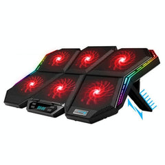 6-Fan Adjustable Rgb Laptop Cooling Base-1915198131620941824